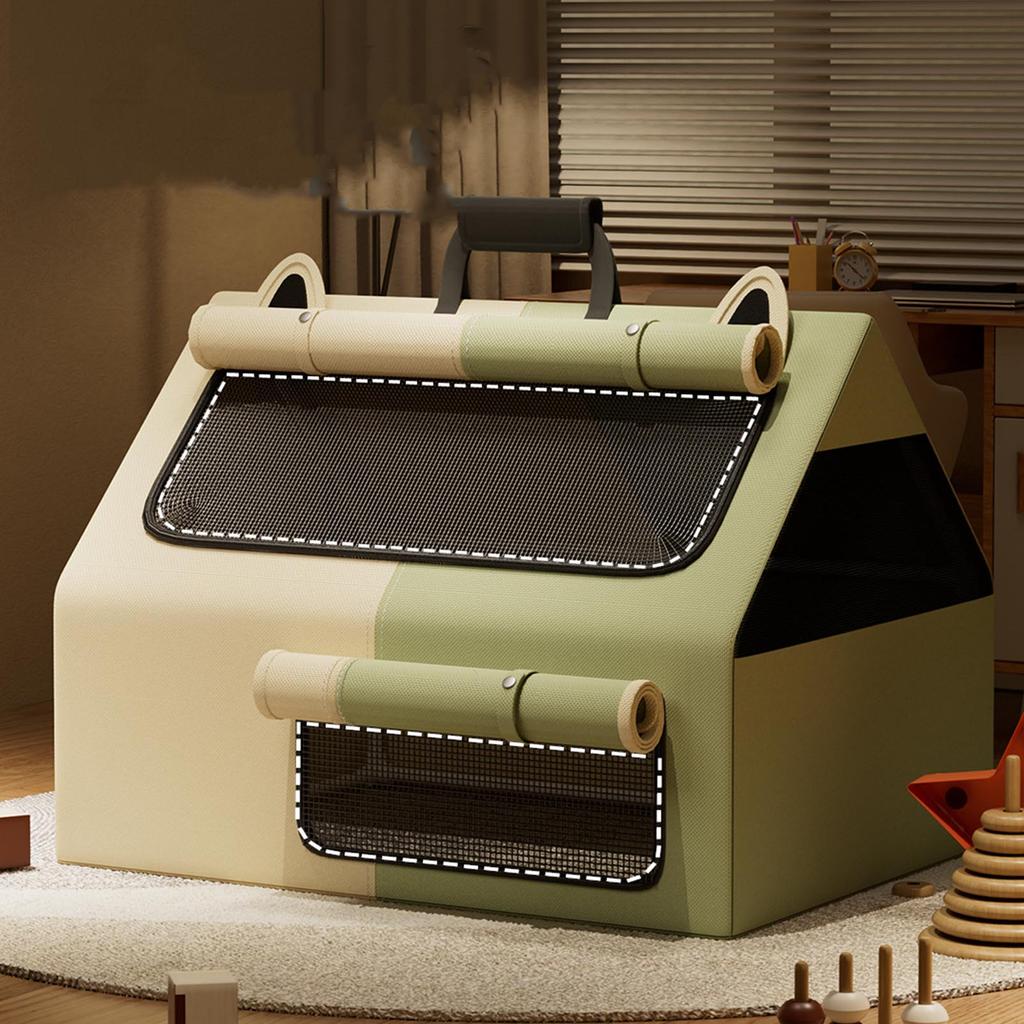   Cat Tent Crate Comfortable Oxford Cloth Portable Enclosed Pet Tent for Pregnant Cat Nursing Area  