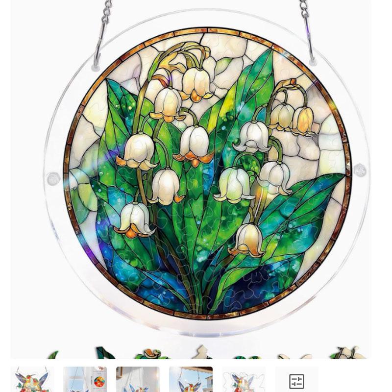 Acrylic Puzzle Sun Catcher Window Hanging Ornament - Home Decor
