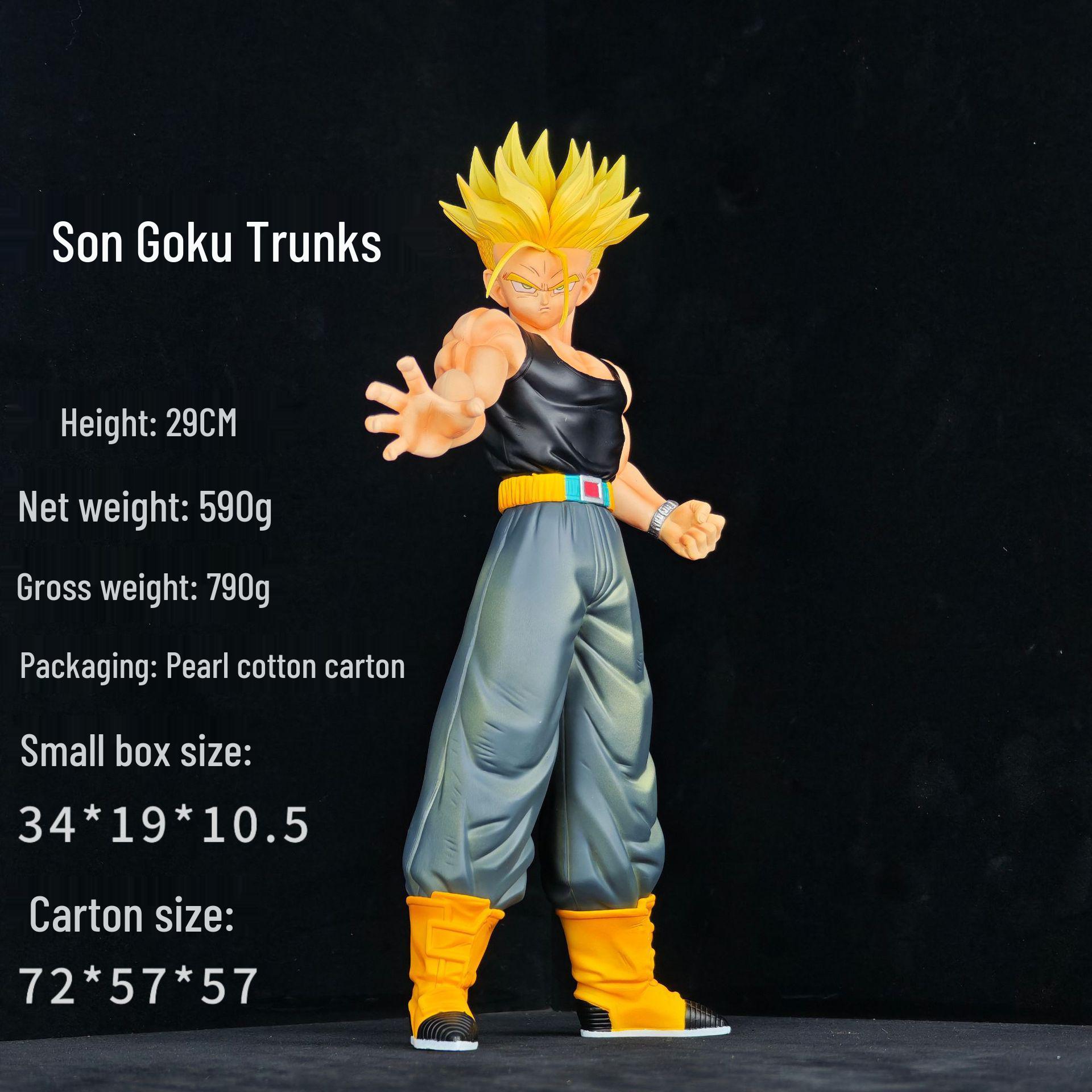 Dragon Ball Super Saiyan Trunks Future Warrior Double Head Figure Ornament Premium Version