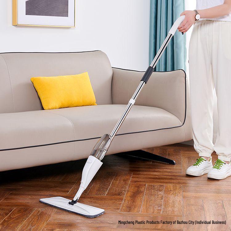 New 2025 Dual-Use Spray Mop: No Hand Washing Needed, Dry/Wet Use, Effortless One-Swipe Flat Mop for Home Cleaning