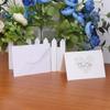 Pack of 50 White Paper Recycled Wedding Party Thank You with Envelops