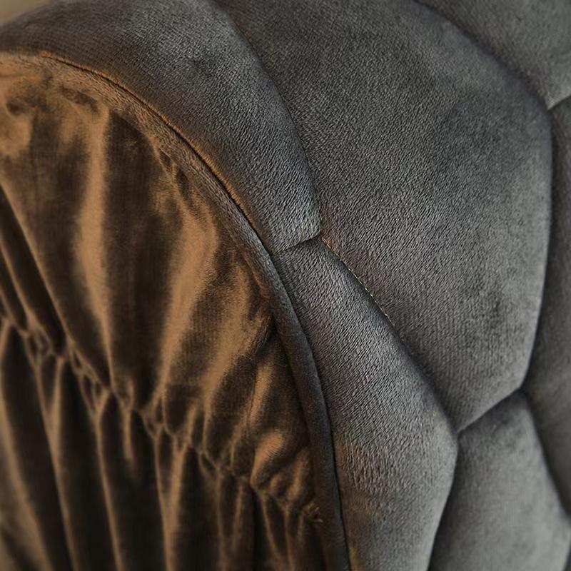 Luxury Thicken Velvet Quilted Headboard Cover Solid Color High Grade All-inclusive Bedside Cover Soft Plush Bed Head Cover