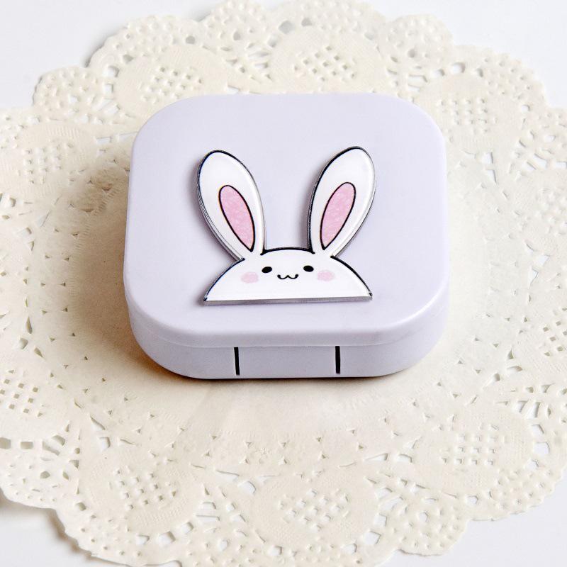 Adorable Japanese-Style Mini Contact Lens Care Box for Myopia