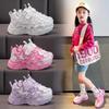 Girls' Sports Shoes Net Surface Breathable Spring and Autumn New Soft Soled Running Shoes for Children Big Daddy Shoes for Girls