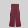 Lulu-Inspired High Waist Yoga Pants - Drawstring Straight Leg with Loose Drape for Casual Sports