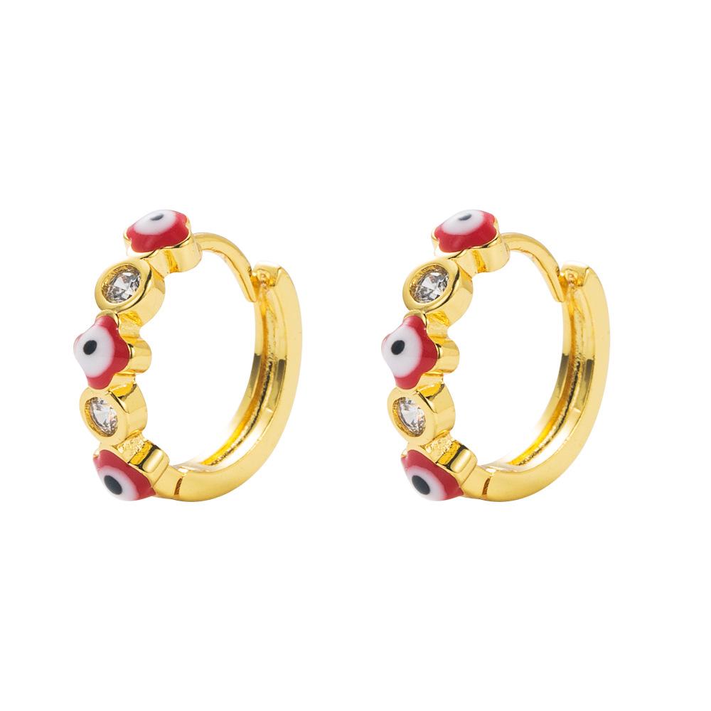 Women's Hoop Earring Bohemian O Shaped Creative Rice Beads Exaggerated Accessories Earrings