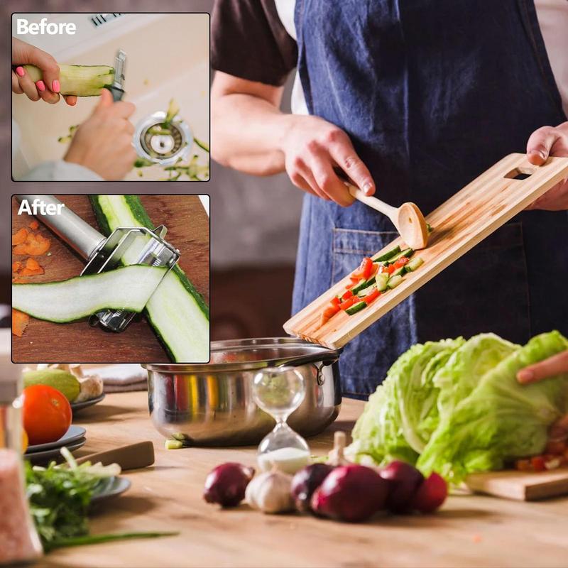 Multi Function Peeler Double Blades Kitchen Peeling Tool For Fruits Potatoes Portable Veggie Cutter Grating Plate For Kitchen