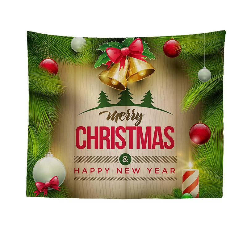 Christmas Series Santa Claus Pattern Tapestry TV Background Wall Landscape Tapestry Hanging Cloth