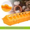 30cm Chick Bird Feeder Trough  Pigeon Feeding Ground  Pheasant Feeding Bucket Chick Plastic Flip-Top Chicken Farming Tool
