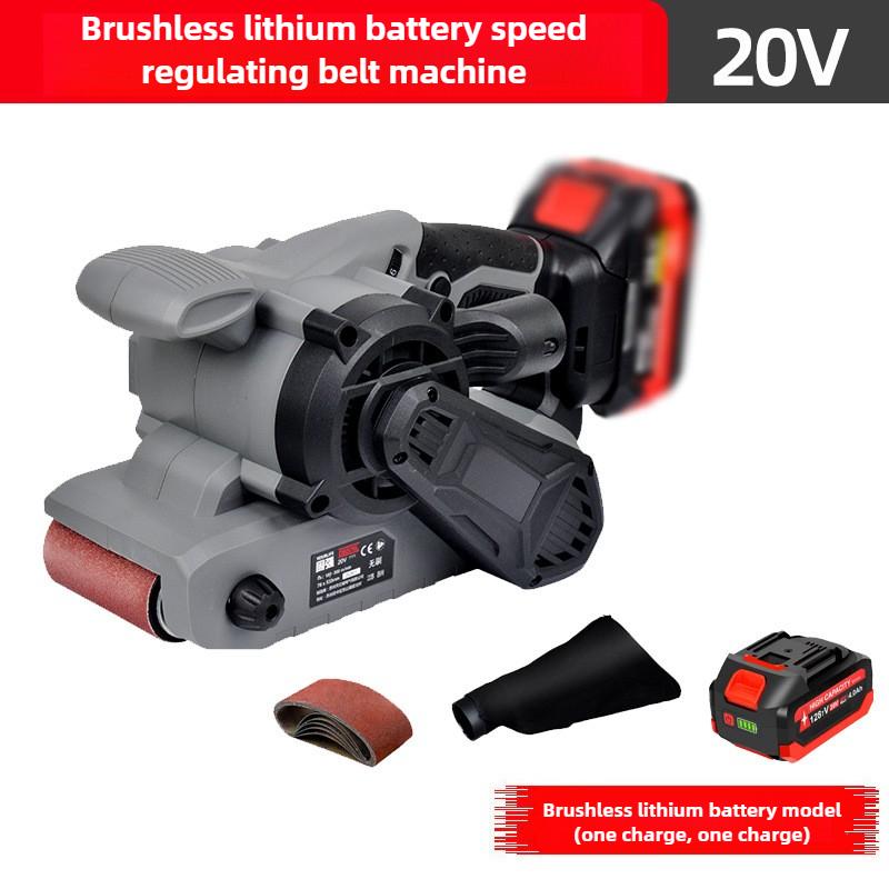 20V Belt Sanding Machine Lithium Battery Knife Sharpener Speed Variable Speed Grinding Polishing Machine Grinder Power Tools