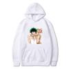 Hot Anime My Hero Academia Midoriya Izuku And Himiko Toga Print Hooded Men Women Casual Loose Hoodies Harajuku Male Sweatshirt