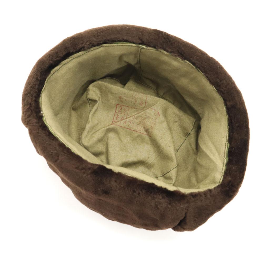 Vintage Pilot Cap Brown Bore Men's Used