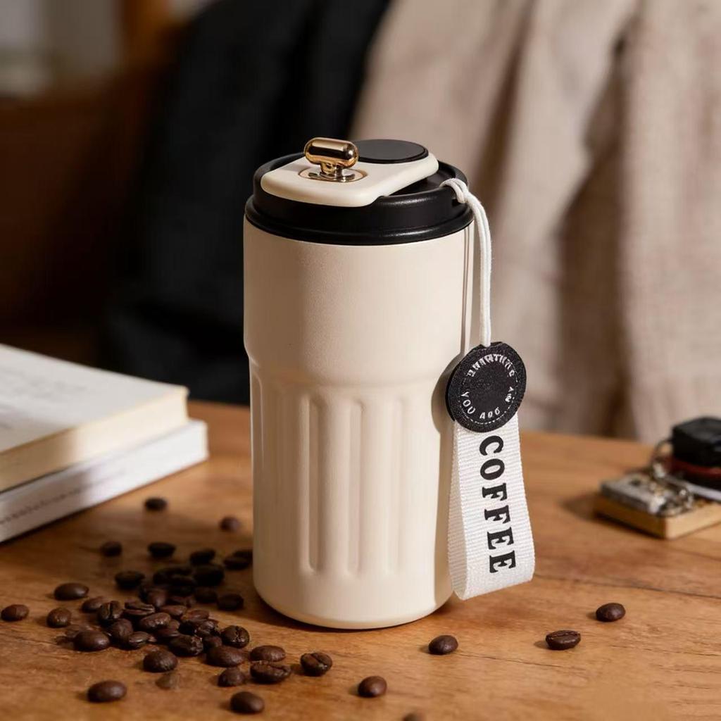 316 Edelstahl Smarte Isolierte Tragbare Trinkbecher mit Trageseil