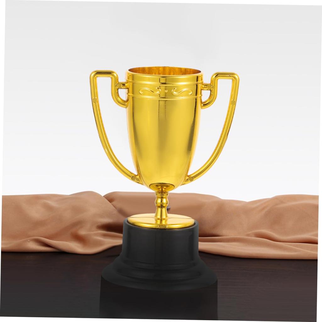 SUPVOX Set of 6 Mini Trophy Cups for Kids Plastic