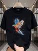 Mens Vintage Style Printed Tee  Heavyweight cotton short sleeve tee casual summery youth style bold design