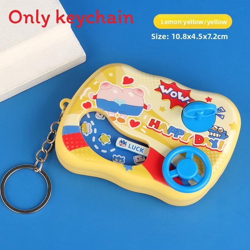 Cute Capybara Bear Cartoon Printed Steering Wheel Challenge Game Console Pendant For Kids And Collectors