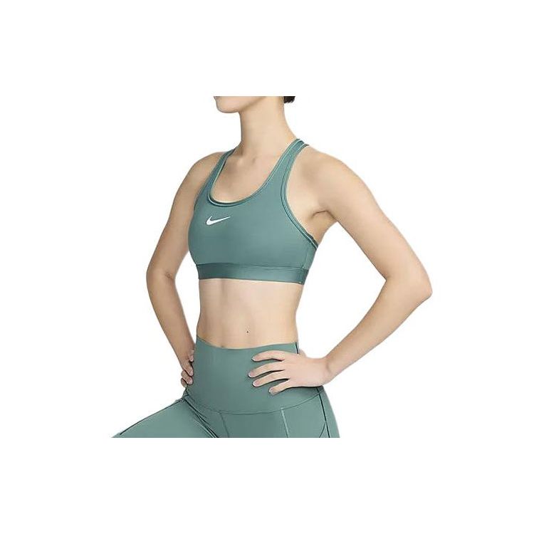 Nike Swoosh Series Brand Logo Comfortable Casual Quick-Dry Sports Underwear Women Underwear Coastal-Blue White DX6822361