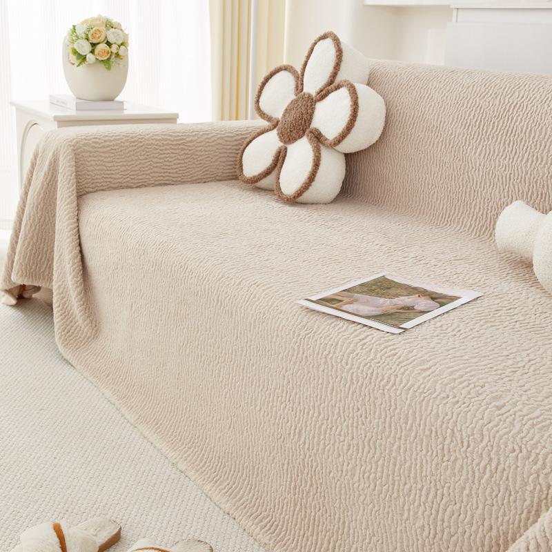 INS Cream Style Multi-Purpose Sofa Cover Cloth Four Seasons Available Sofa Towel Thickening Sofa Cushion Sofa Cover