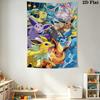 Pokmon Eeveelutions Tapestry Wall Tapestry Wallmounted Background Cloth Background Cloth Soft Atmospheric Background Cloth