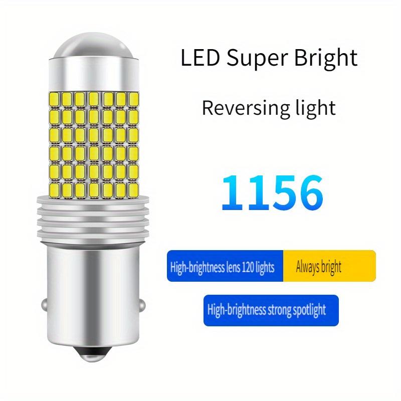 2 Stück 1156 BA15S 7440 W21W LED Rückfahrlichtlampe 12V Canbus 120 SMD 6500K Weiß T15 T20 Auto Heck Park Brems Blinkerleuchten