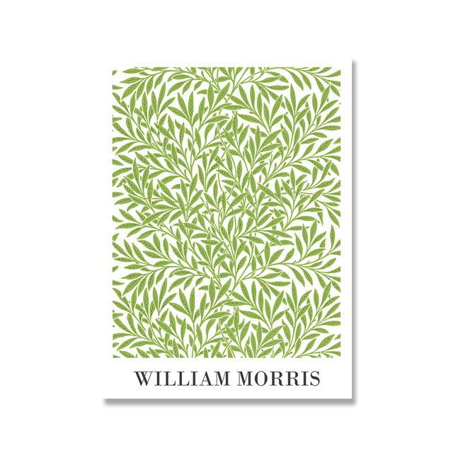 William Morris Leinwanddruck Victoria and Albert Museum Ausstellungsplakat London Underground Jugendstilgemälde Wanddekoration