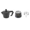 Stovetop Moka Pot Italian Hand Brewed Coffee Maker Aluminum Alloy Kitchen DIY Accessories Black 150ml