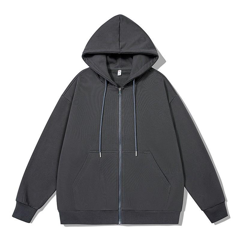 Cross-Border Zipper Hooded Cardigan with Pockets - Casual Long Sleeve Hoodie