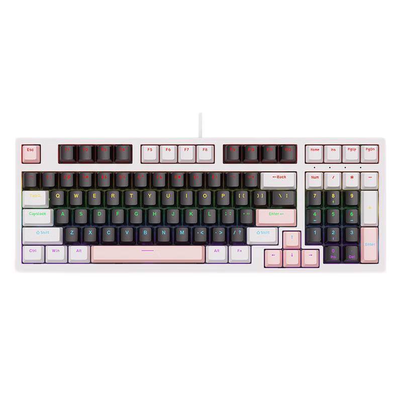 Y-FRUITFUL Russian K98 Hot-Swappable Mechanical Gaming Keyboard