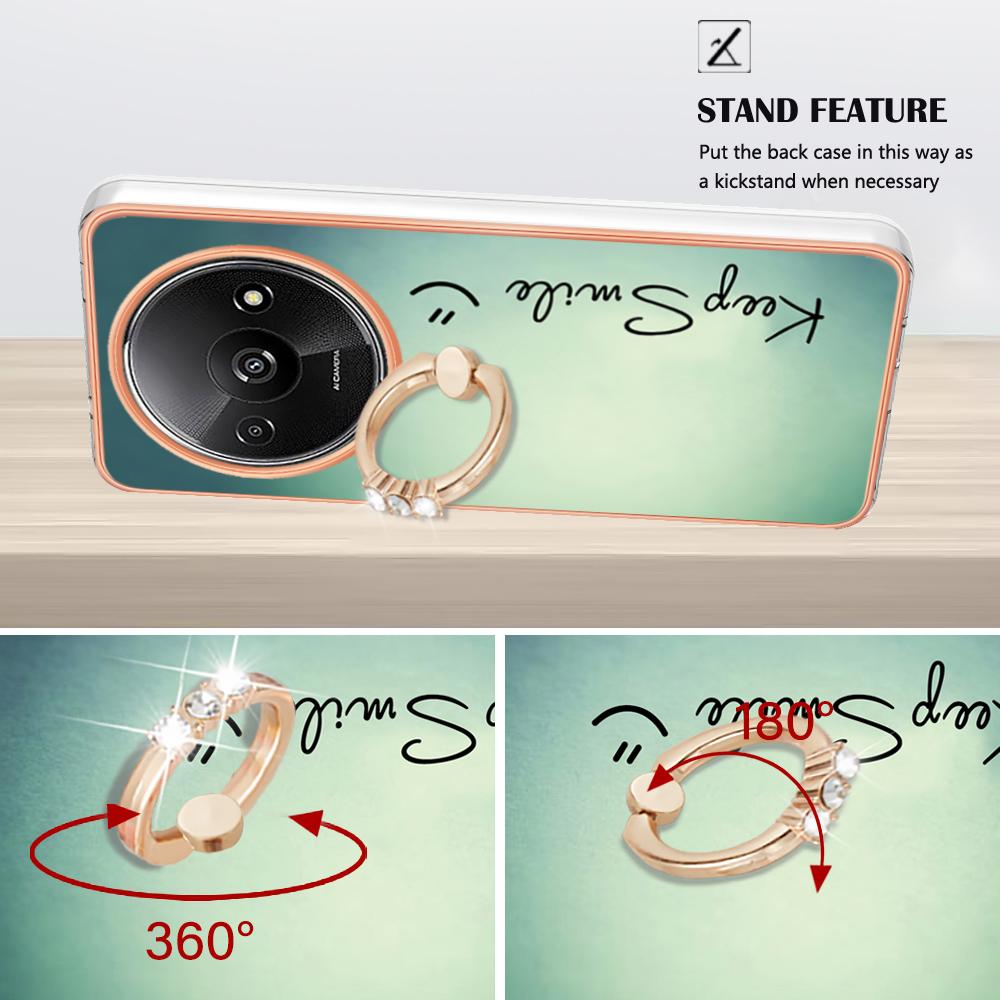 YB IMD Series-20 Style D for Xiaomi Redmi A3 4G/Poco C61 4G Case 2.0mm TPU Electroplating Edges Phone Cover