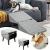 Escalones Plegables para Perros Taburete de Felpa para Patas de Mascotas Nueva Rampa de Escaleras para Perros Interior Hogar