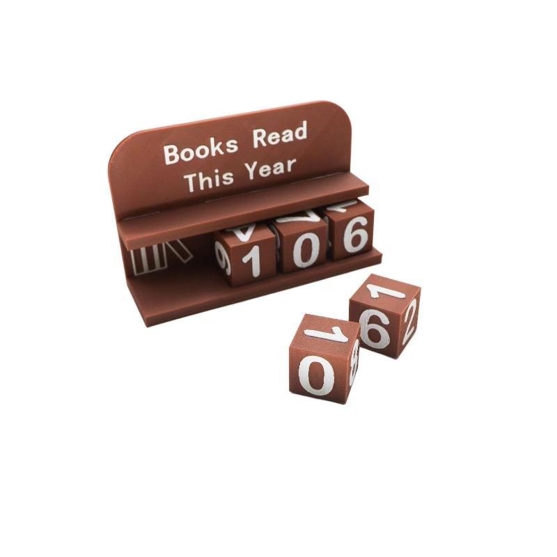 1pcs Books Read This Year Counting Ornament Home Office Desk Decor Book Reading Tracker Desktop Decoration