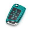 Carbon Fiber Key Case for Volkswagen Golf, Passat, Tiguan - Fits New & Old Models