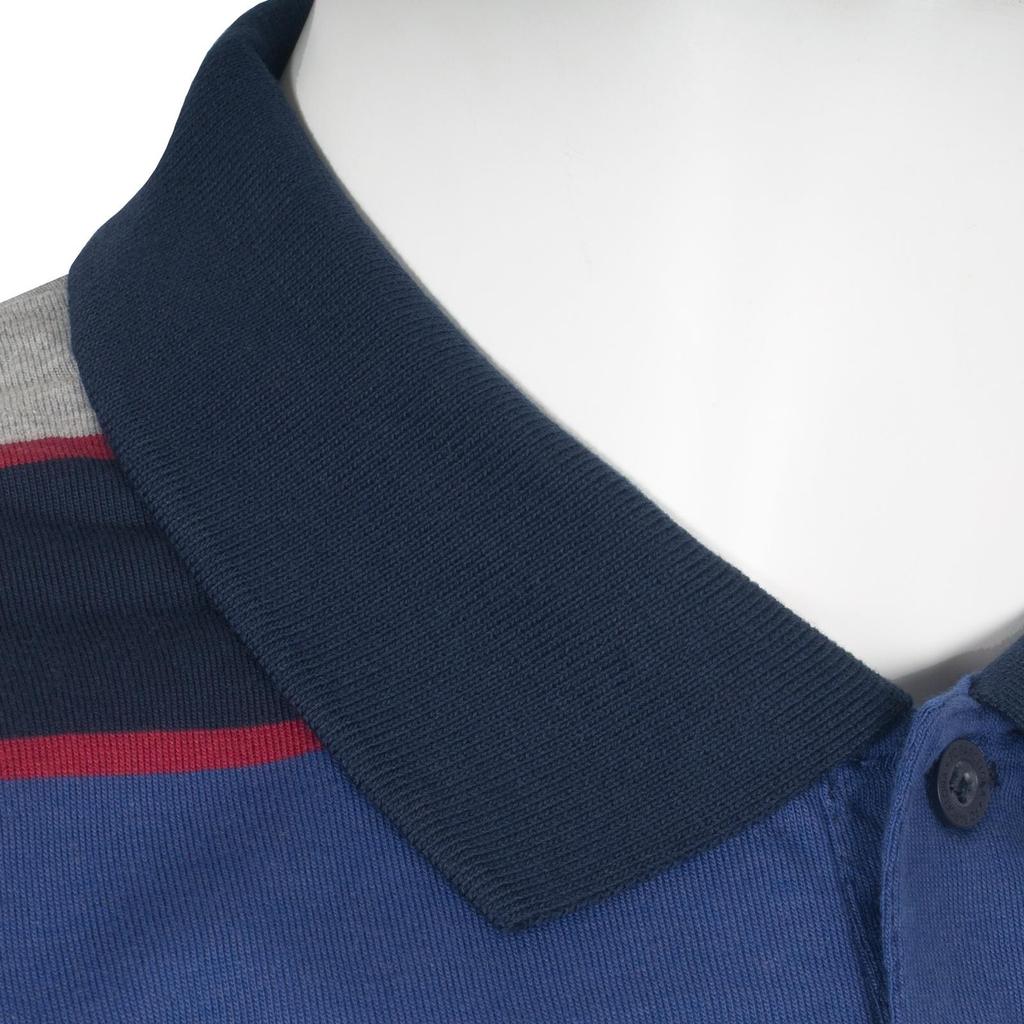 FC Barcelona Mens Striped Polo Shirt