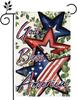 Patriotic 4th of Jul Star Garden Ag 12x18 Inch Double Sided Memorial Day Welcome Daisy Yard Outdoor Home Decoration XAA UU SSL