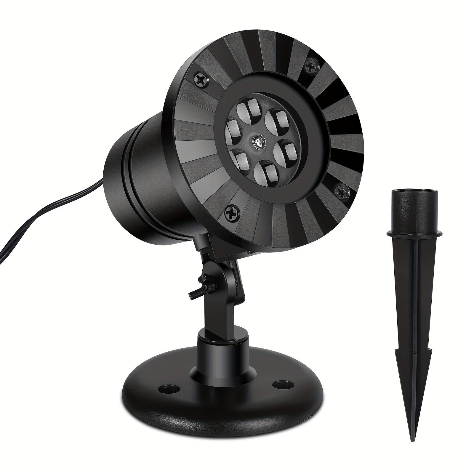 

Светодиодный лазерный проектор-снежинка, рождественская праздничная ландшафтная лампа с колышком для грунта, регулируемый поворот на 180 градусов, декор для вечеринки