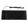 Fonken 85 Keys Computer Keyboard Silicone Soft Keyboard USB Wired Keyboard Mini Laptop Folding Waterproof Keyboard