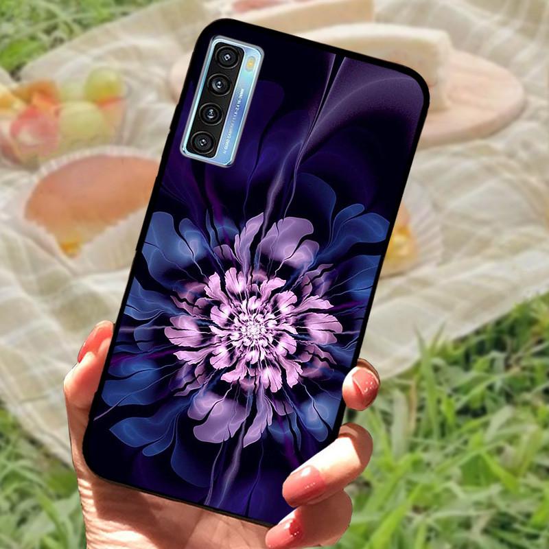 For TCL 20 5G Case Cover For TCL 20L Plus Silicone Soft Marble Black Bumper Funda Coque for TCL 20S 20LPlus TCL20 Protective