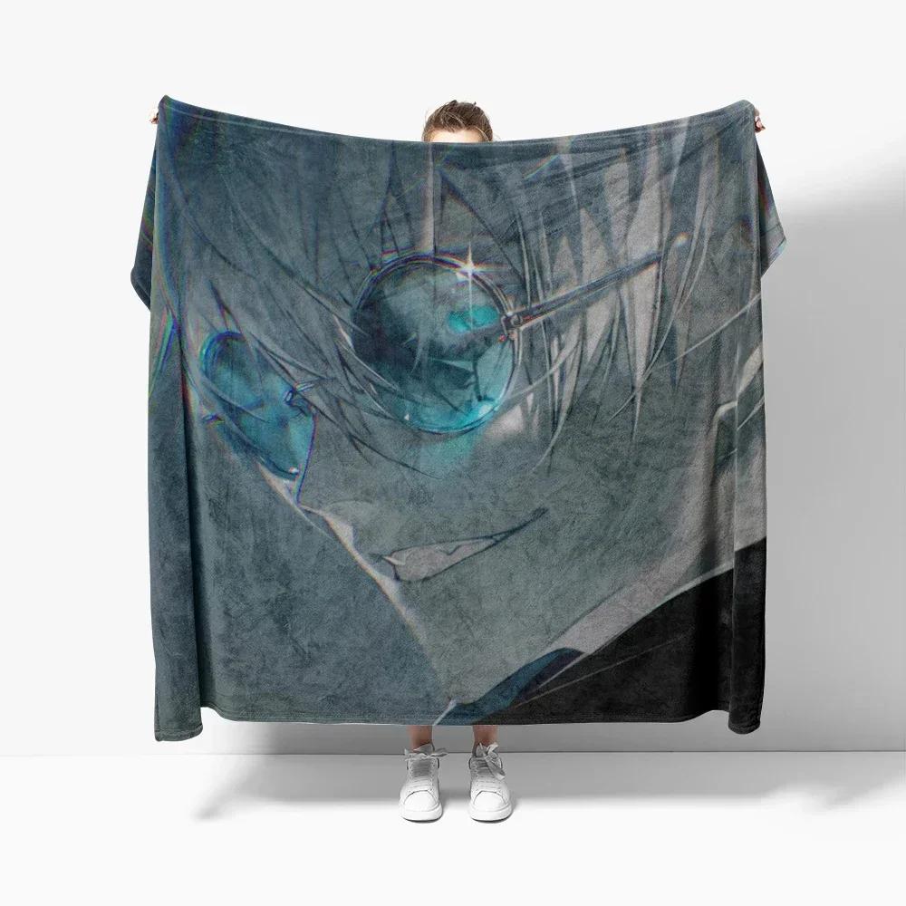 Anime Spell Fighting Back Soft Flannel Blanket Breathable Warm Bedding & Travel Blanket Sofa Blanket Bed Blanket Customizable