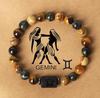 12 Zodiac Sign Natural Stone Beaded Bracelet Vintage Constellation Bracelet Unisex Jewelry Handmade Astrology Lover Accessory