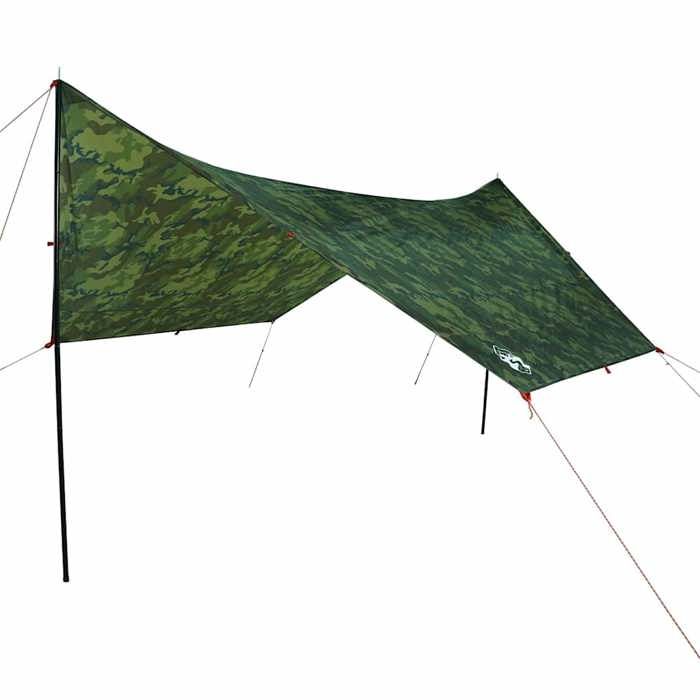 VidaXL Camouflage Camping Tarp 462x306x211 Cm Waterproof, Tarp, Waterproof Tarp, Lightweight Camping Tarp, Tarp 4009611