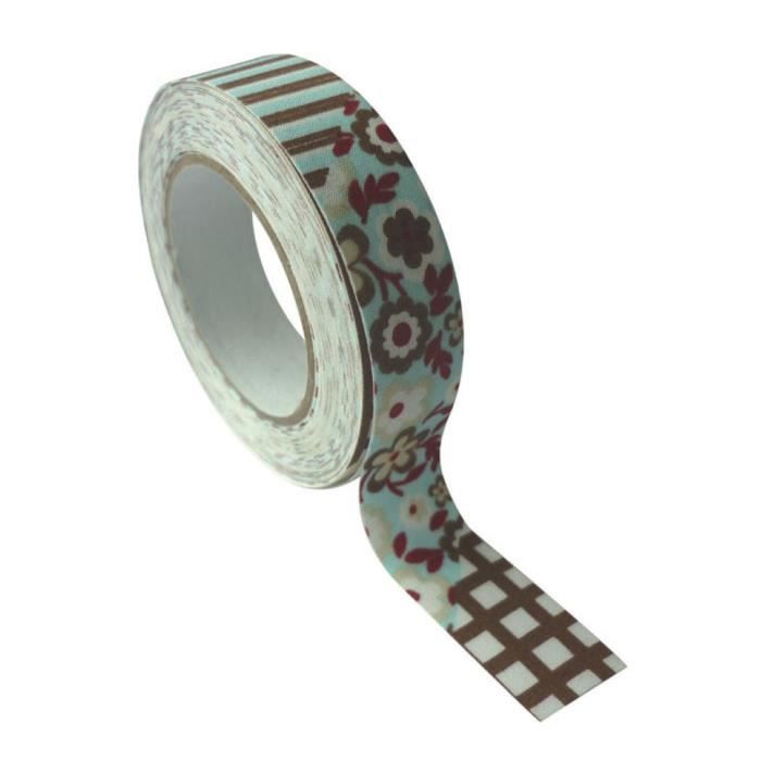 Ruban Tissu Adhésif - GRAINE CREATIVE - Melting Pot - 15x5m - Couleur Bleu - DIY