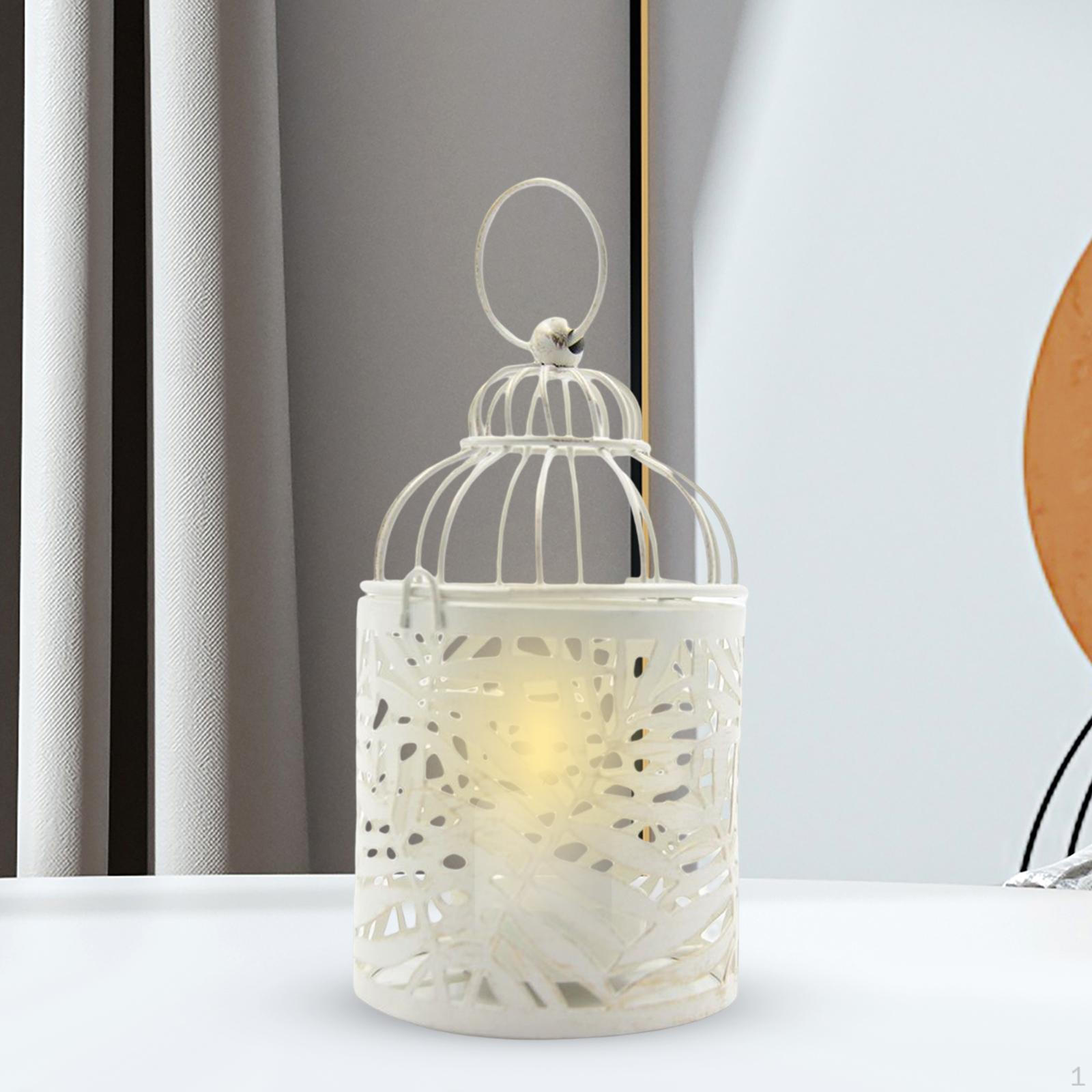 European Style Candle Holder Candlestick Tealight with Handle Pillar for белый