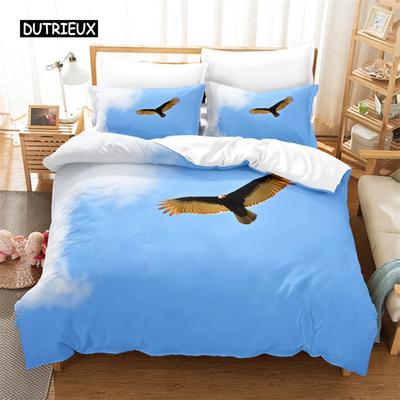 Blue Sky Eagle Queen Bedding Set Duvet Cover Set Bedding Digital Printing Bed Linen King Size Duvet Cover Set Bedding Set