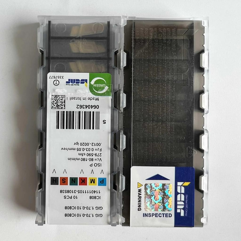 ISCAR / GIG1.70-0.10 IC808   Industrial indexable carbide inserts 10 Pcs