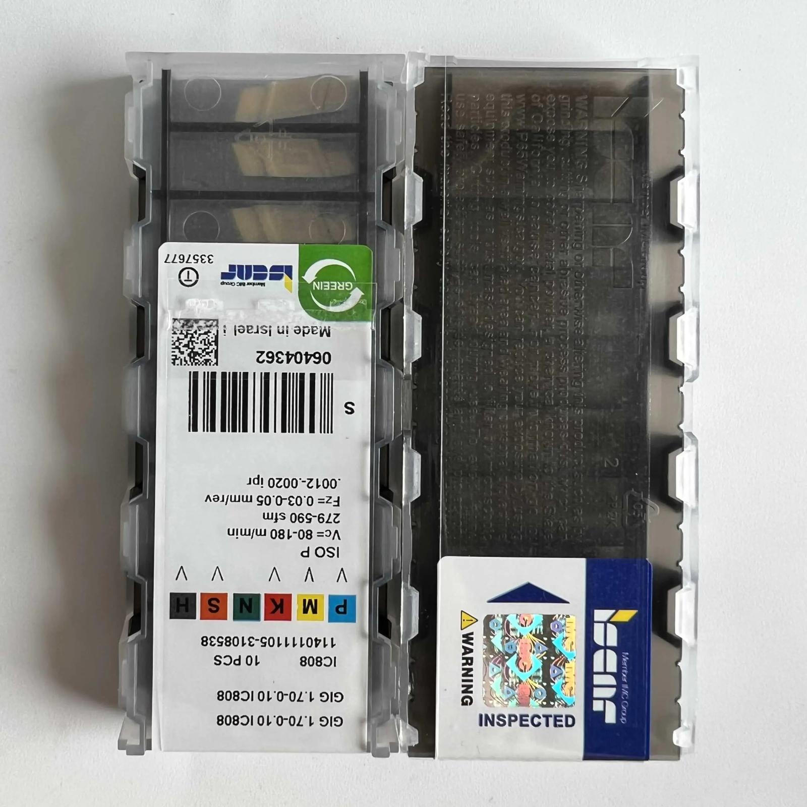 

GIG1.70-0.10 IC808 Industrial indexable carbide inserts 10 Pcs