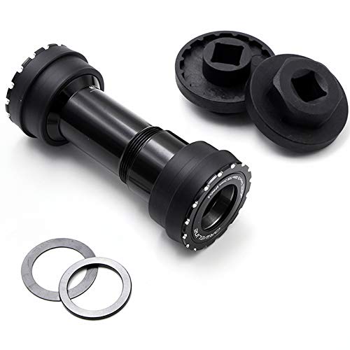 Driveline Bicycle Lightweight Bottom Bracket Set for Road Bikes, Shimano BB30 68mm, BB30 To 24 (BB4224)