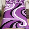 Gray Black Red Swirl Duvet Cover Set King Trippy Stripe Geometric Bedding Set Microfiber Farmhouse Abstract Geometry Quilt Cover
