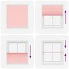 Pink Pleated Roller Blind 120X150 Cm Fabric Width 119.4 Cm