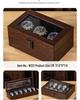 2025 Walnut Wood Grain Watch & Sunglasses Storage Box