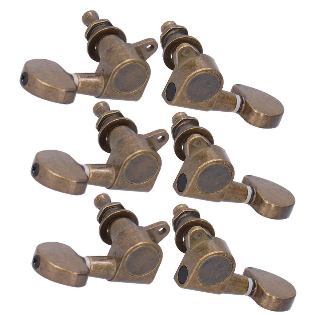 Guitar Locking Tuners Head Knobs Tuning Pegs 3 Left 3 Right Musical Instrument Accessories